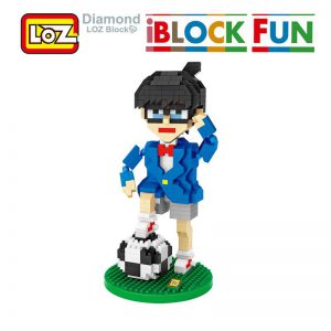 iBlock Fun Detective Conan Football Action Figure Toy Blocks