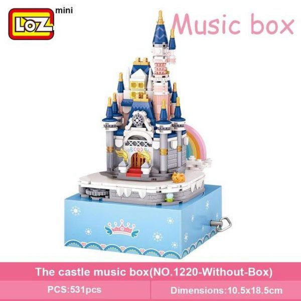 LOZ Mini Blocks Princess Castle Music Box Official LOZ BLOCKS STORE