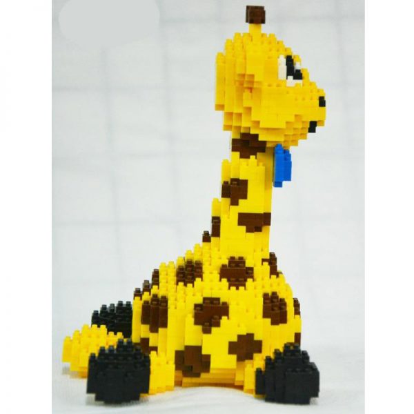 Balody 16083  Animal Yellow Giraffe Sit Official LOZ BLOCKS STORE