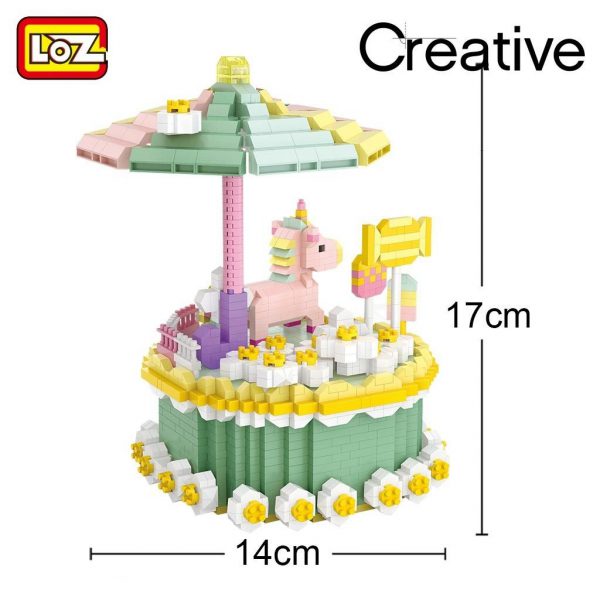 LOZ Diamond Blocks Birthday Cake Macaron Unicorn Official LOZ BLOCKS STORE
