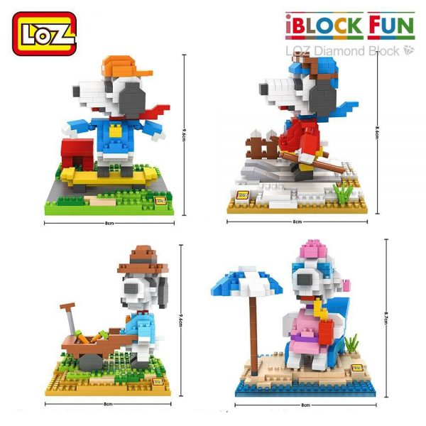 LOZ Diamond Blocks Cartoon Dog Official LOZ BLOCKS STORE