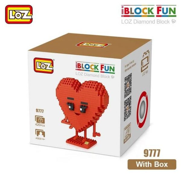 LOZ Diamond Blocks Smile Love Stool Cartoon Animals Official LOZ BLOCKS STORE