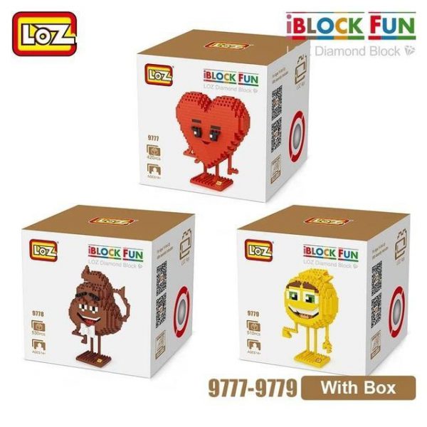 LOZ Diamond Blocks Smile Love Stool Cartoon Animals Official LOZ BLOCKS STORE