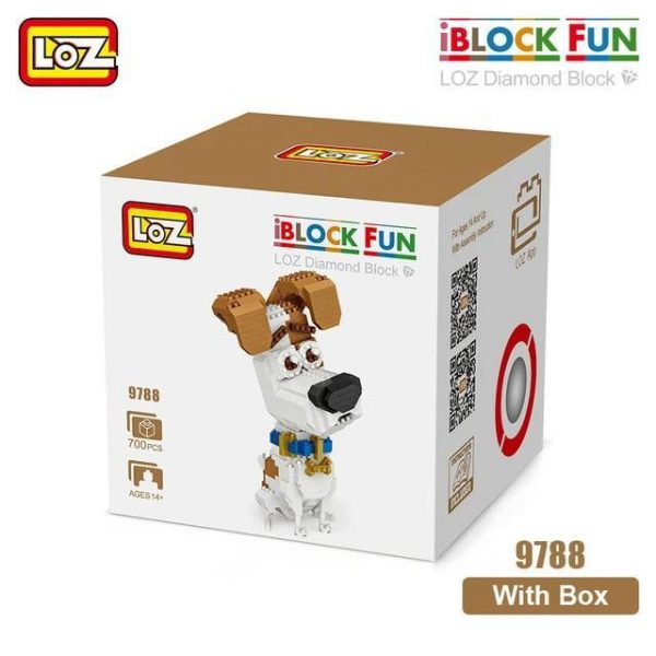 LOZ Diamond Blocks Smile Love Stool Cartoon Animals Official LOZ BLOCKS STORE