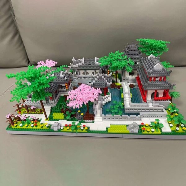 BS 801 China Ancient Architecutre Dream Yard Garden Temple Lake Tree Mini Diamond Blocks Bricks Building 1 - LOZ™ MINI BLOCKS