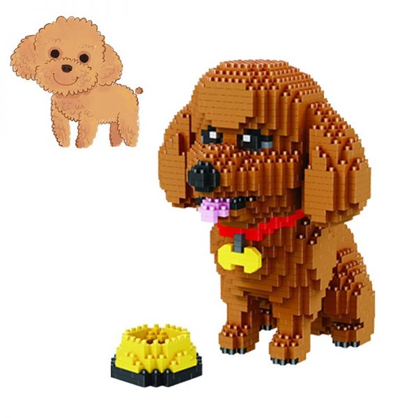 Babu 8807 Standard Poodle Dog Animal World Pet 3D Model 1780pcs DIY Mini Diamond Blocks Bricks 3 - LOZ™ MINI BLOCKS