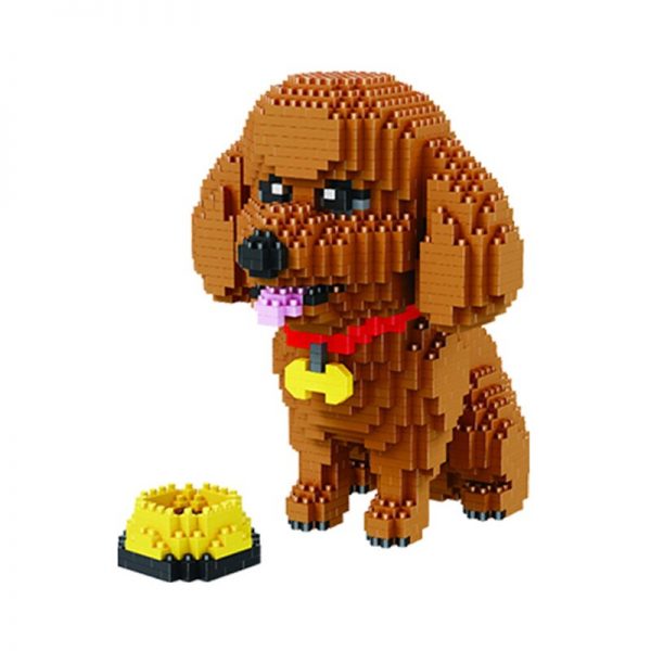 Babu 8807 Standard Poodle Dog Animal World Pet 3D Model 1780pcs DIY Mini Diamond Blocks Bricks 5 - LOZ™ MINI BLOCKS