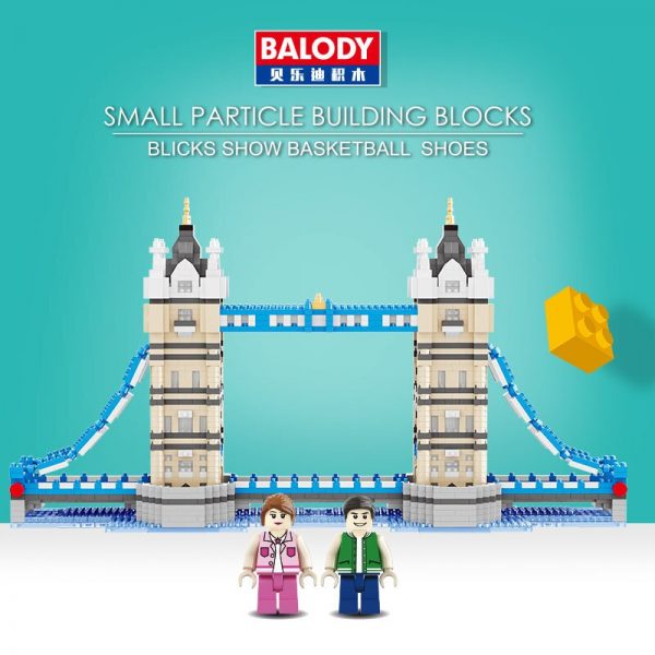 Balody 16079 Architecture The Tower Bridge of London 3D Model DIY Mini Diamond Blocks Bricks Building 4 - LOZ™ MINI BLOCKS