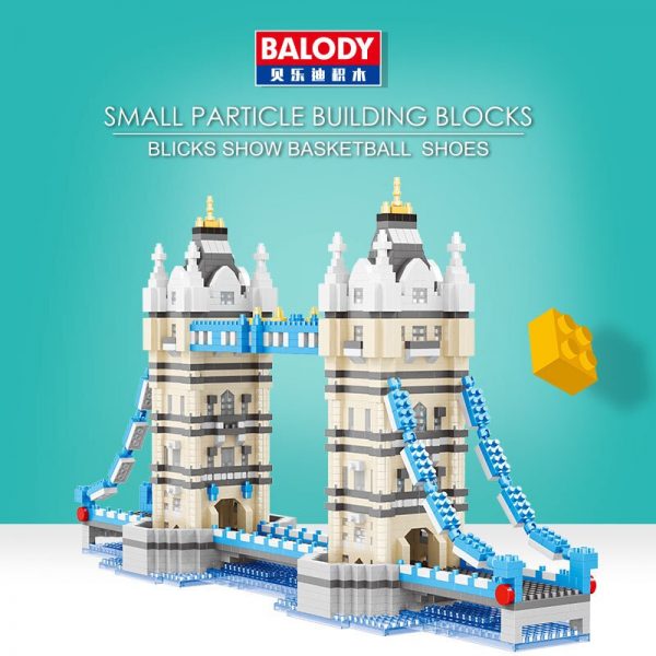 Balody 16079 Architecture The Tower Bridge of London 3D Model DIY Mini Diamond Blocks Bricks Building 5 - LOZ™ MINI BLOCKS