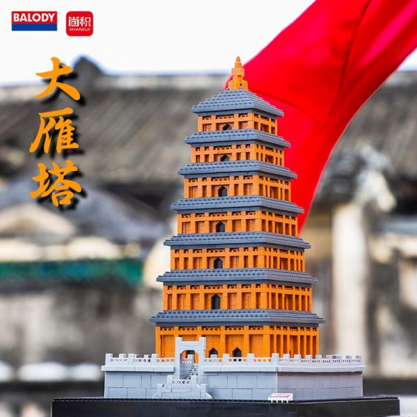 Balody 16161 World Famous Architecture Wild Goose Pagoda Tower DIY Mini Diamond Blocks Bricks Building Toy 5 - LOZ™ MINI BLOCKS