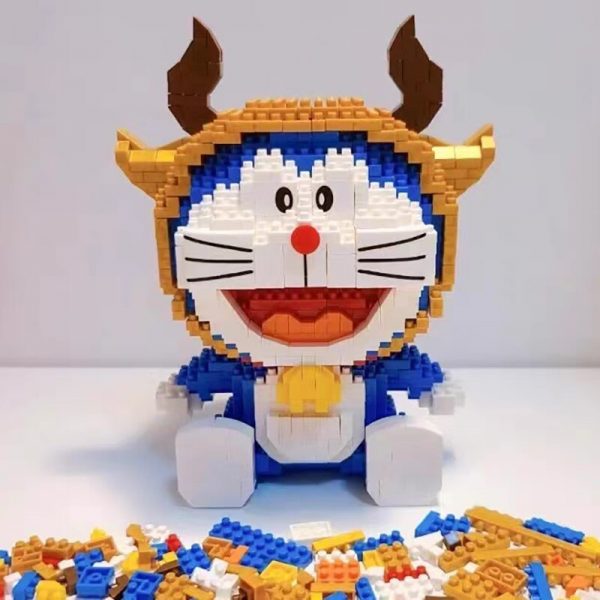 Balody 16225 Zodiac Anime Doraemon Taurus Cat Robot Animal Pet Model Mini Diamond Blocks Bricks Building 1 - LOZ™ MINI BLOCKS