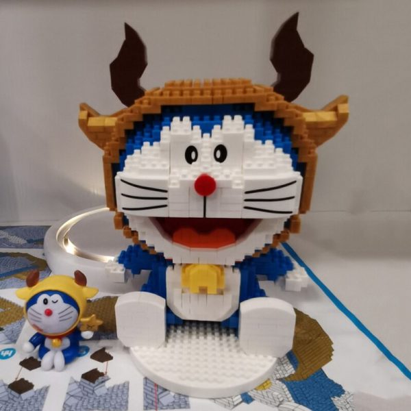 Balody 16225 Zodiac Anime Doraemon Taurus Cat Robot Animal Pet Model Mini Diamond Blocks Bricks Building 2 - LOZ™ MINI BLOCKS