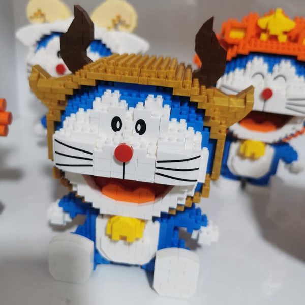 Balody 16225 Zodiac Anime Doraemon Taurus Cat Robot Animal Pet Model Mini Diamond Blocks Bricks Building 4 - LOZ™ MINI BLOCKS