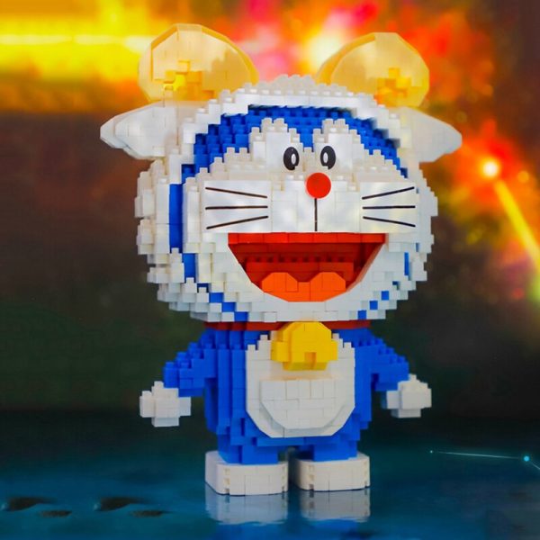 Balody 16226 Zodiac Anime Doraemon Aries Cat Robot Animal Pet Model Mini Diamond Blocks Bricks Building 2 - LOZ™ MINI BLOCKS