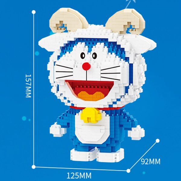 Balody 16226 Zodiac Anime Doraemon Aries Cat Robot Animal Pet Model Mini Diamond Blocks Bricks Building 4 - LOZ™ MINI BLOCKS