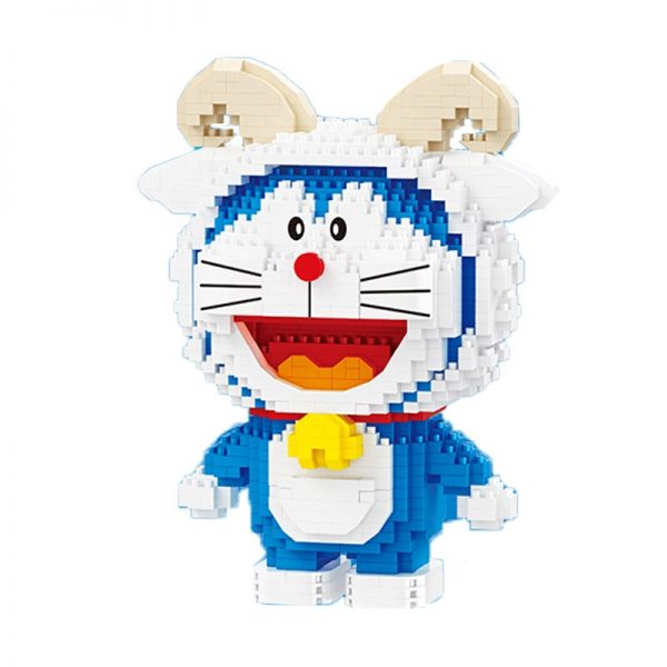 Balody 16226 Zodiac Anime Doraemon Aries Cat Robot Animal Pet Model Mini Diamond Blocks Bricks Building 5 - LOZ™ MINI BLOCKS