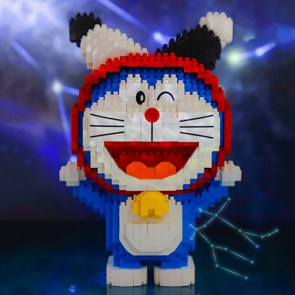 Balody 16227 Zodiac Anime Doraemon Gemini Cat Robot Animal Pet Model Mini Diamond Blocks Bricks Building 2 - LOZ™ MINI BLOCKS