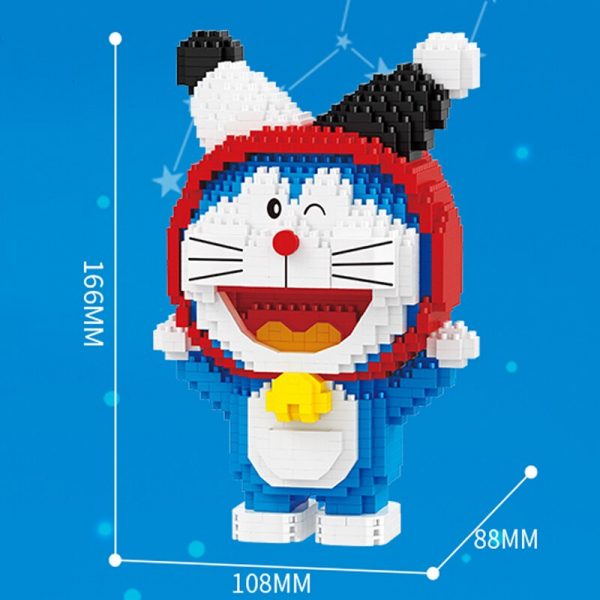 Balody 16227 Zodiac Anime Doraemon Gemini Cat Robot Animal Pet Model Mini Diamond Blocks Bricks Building 5 - LOZ™ MINI BLOCKS