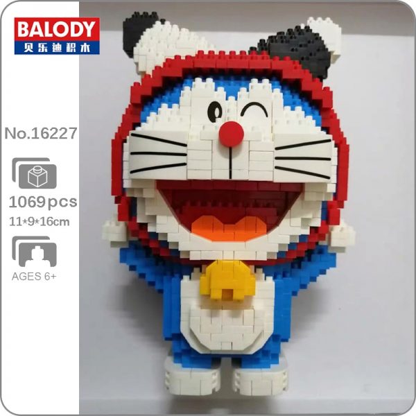 Balody 16227 Zodiac Anime Doraemon Gemini Cat Robot Animal Pet Model Mini Diamond Blocks Bricks Building - LOZ™ MINI BLOCKS