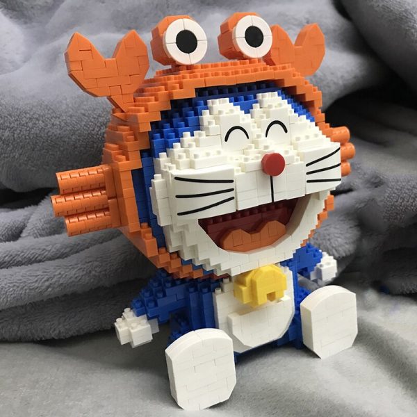 Balody 16228 Zodiac Anime Doraemon Cancer Cat Robot Animal Pet Model Mini Diamond Blocks Bricks Building 5 - LOZ™ MINI BLOCKS