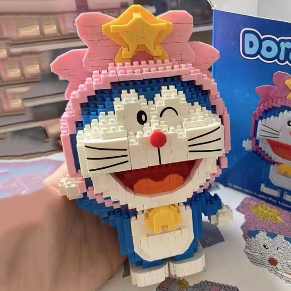 Balody 16230 Zodiac Anime Doraemon Virgo Cat Robot Animal Pet Model Mini Diamond Blocks Bricks Building 4 - LOZ™ MINI BLOCKS
