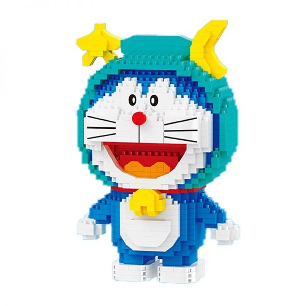 Balody 16231 Zodiac Anime Doraemon Libra Cat Robot Animal Pet Model Mini Diamond Blocks Bricks Building 3 - LOZ™ MINI BLOCKS