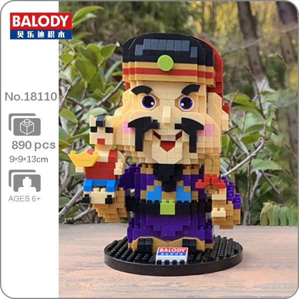 Balody 18110 China Legend God of Fortune Lucky 3D Model 890pcs DIY Mini Diamond Blocks Bricks - LOZ™ MINI BLOCKS