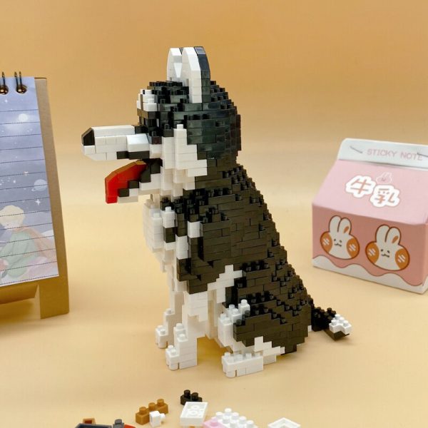 Balody 18240 Cartoon Siberian Husky Dog Animal Pet 3D Model DIY Mini Diamond Blocks Bricks Building 1 - LOZ™ MINI BLOCKS