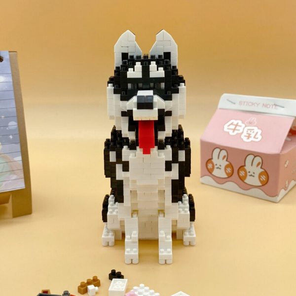 Balody 18240 Cartoon Siberian Husky Dog Animal Pet 3D Model DIY Mini Diamond Blocks Bricks Building 2 - LOZ™ MINI BLOCKS