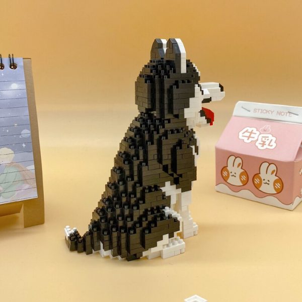 Balody 18240 Cartoon Siberian Husky Dog Animal Pet 3D Model DIY Mini Diamond Blocks Bricks Building 3 - LOZ™ MINI BLOCKS