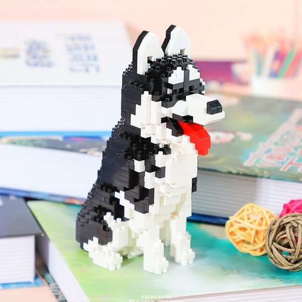 Balody 18240 Cartoon Siberian Husky Dog Animal Pet 3D Model DIY Mini Diamond Blocks Bricks Building 5 - LOZ™ MINI BLOCKS