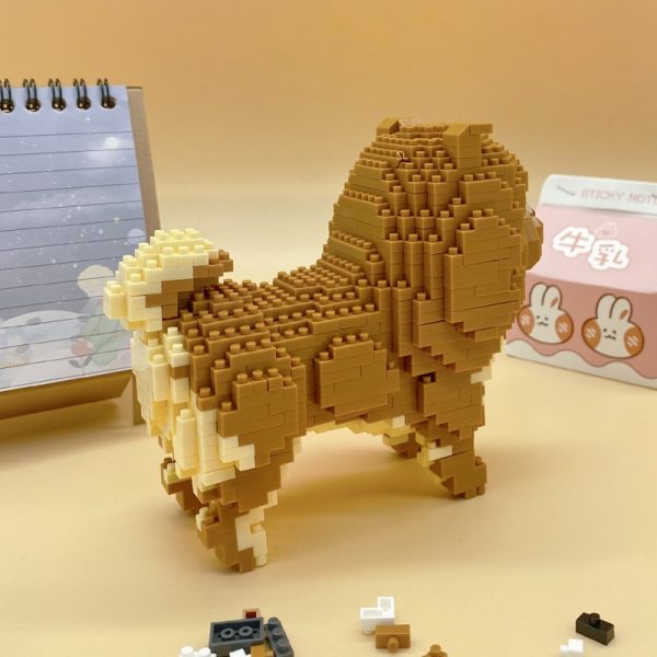 Balody 18241 Cartoon Chow Chow Chowdren Dog Animal Pet 3D Model DIY Mini Diamond Blocks Bricks 3 - LOZ™ MINI BLOCKS