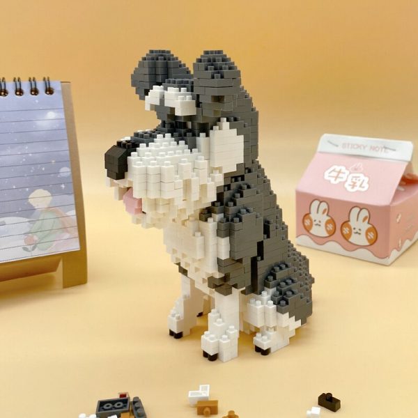 Balody 18242 Cartoon Standard Schnauzer Dog Animal Pet 3D Model DIY Mini Diamond Blocks Bricks Building 1 - LOZ™ MINI BLOCKS