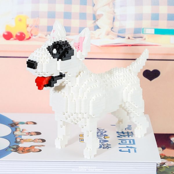 Balody 18245 American Pit Bull Terrier Dog Animal Pet 3D Model DIY Mini Diamond Blocks Bricks 5 - LOZ™ MINI BLOCKS