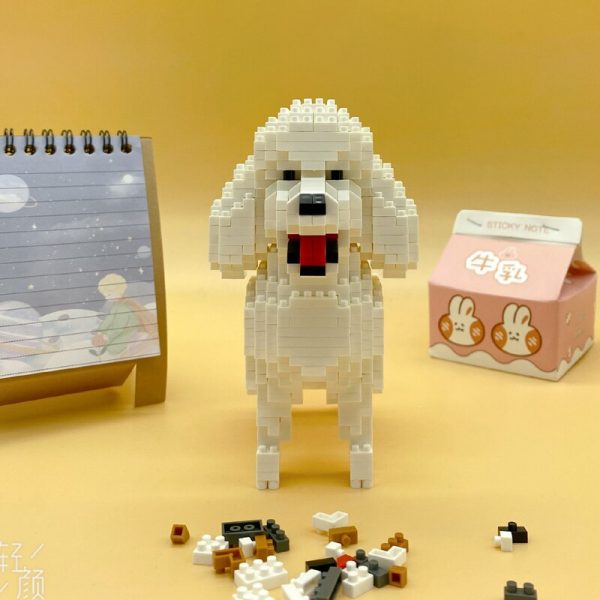 Balody 18246 Cartoon White Poodle Dog Animal Pet 3D Model 790pcs DIY Mini Diamond Blocks Bricks 2 - LOZ™ MINI BLOCKS