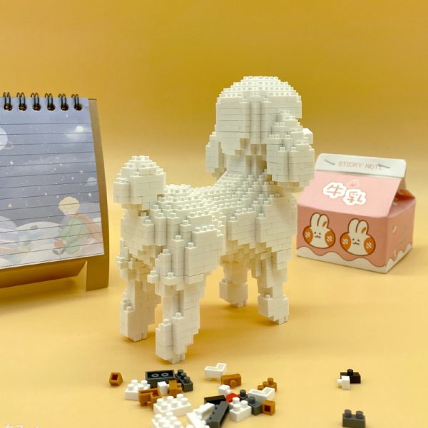 Balody 18246 Cartoon White Poodle Dog Animal Pet 3D Model 790pcs DIY Mini Diamond Blocks Bricks 3 - LOZ™ MINI BLOCKS