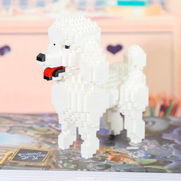 Balody 18246 Cartoon White Poodle Dog Animal Pet 3D Model 790pcs DIY Mini Diamond Blocks Bricks 5 - LOZ™ MINI BLOCKS