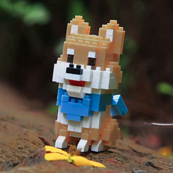 Balody 18248 2 Animal World Shiba Breed Dog Pet Scarf 3D Model DIY Mini Diamond Blocks 2 - LOZ™ MINI BLOCKS
