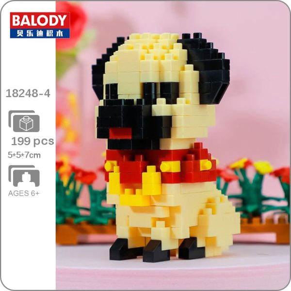 Balody 18248 4 Animal World French Bulldog Dog Pet Bell 3D Model DIY Mini Diamond Blocks - LOZ™ MINI BLOCKS