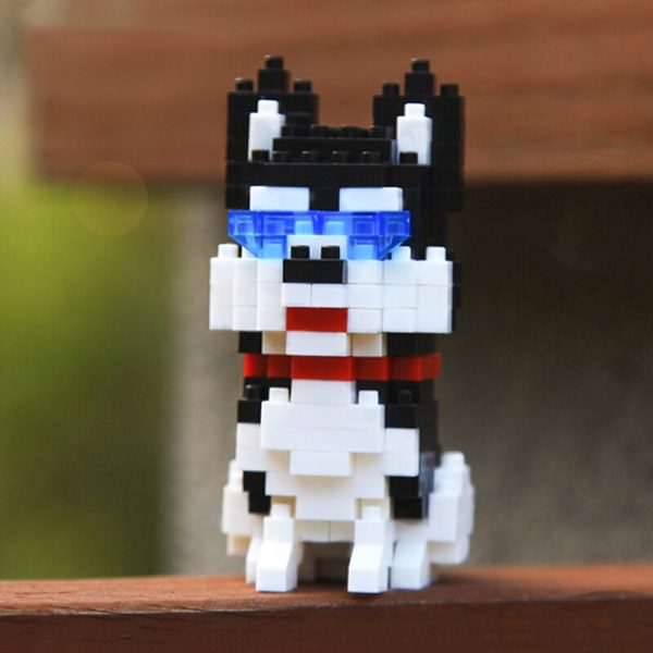 Balody 18248 5 Animal World Siberian Husky Dog Sit Pet 3D Model DIY Mini Diamond Blocks 1 - LOZ™ MINI BLOCKS