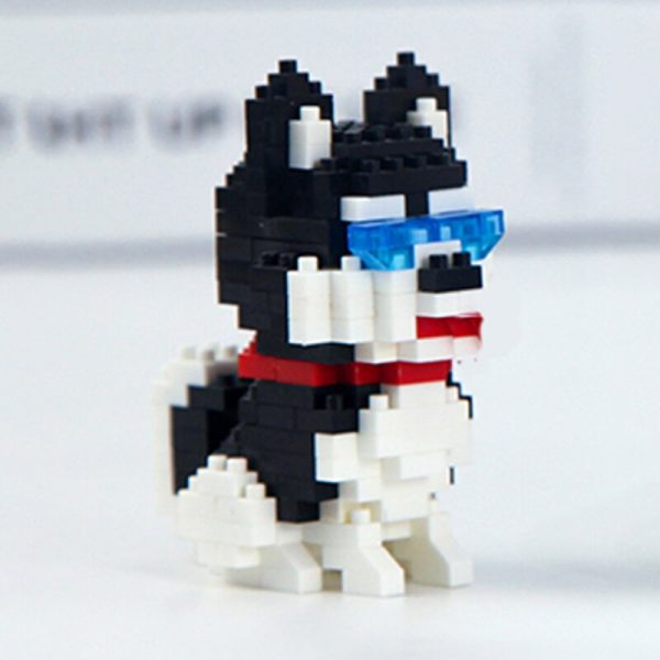 Balody 18248 5 Animal World Siberian Husky Dog Sit Pet 3D Model DIY Mini Diamond Blocks 2 - LOZ™ MINI BLOCKS