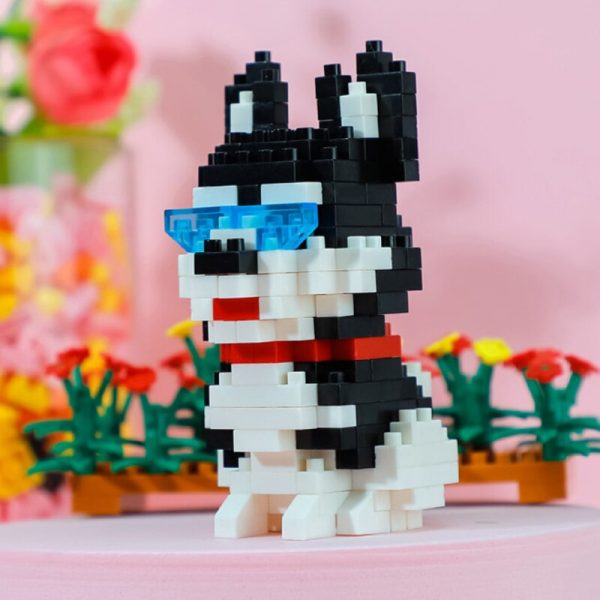 Balody 18248 5 Animal World Siberian Husky Dog Sit Pet 3D Model DIY Mini Diamond Blocks 3 - LOZ™ MINI BLOCKS