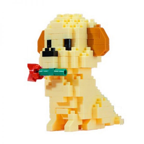 Balody 18248 6 Animal World Golden Retriever Dog Pet Rose Flower DIY Mini Diamond Blocks Bricks 3 - LOZ™ MINI BLOCKS