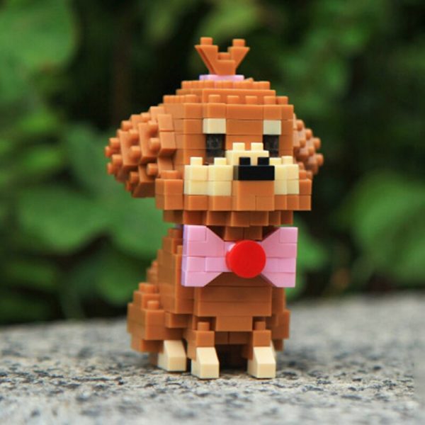 Balody 18248 8 Animal World Poodle Teddy Dog Pet Bow 3D Model DIY Mini Diamond Blocks 3 - LOZ™ MINI BLOCKS