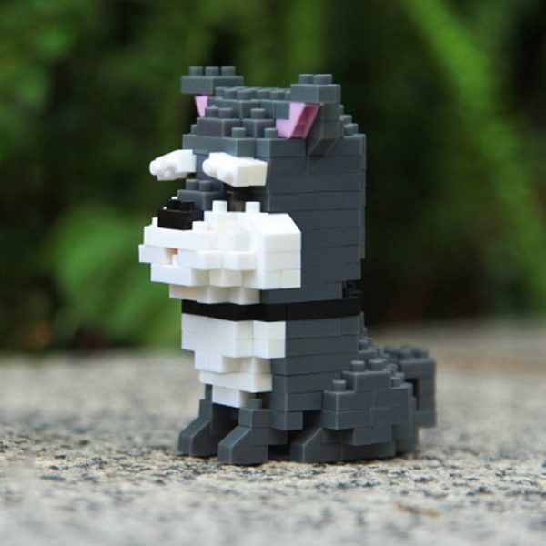 Balody 18248 9 Animal World Schnauzer Dog Sit Pet 3D Model DIY Mini Diamond Blocks Bricks 2 - LOZ™ MINI BLOCKS