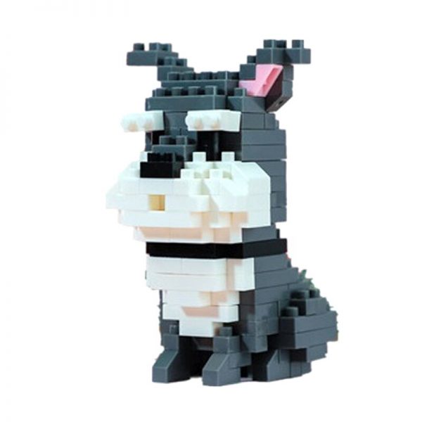 Balody 18248 9 Animal World Schnauzer Dog Sit Pet 3D Model DIY Mini Diamond Blocks Bricks 4 - LOZ™ MINI BLOCKS