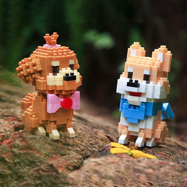 Balody 18248 Shiba Bull Terrier Bulldog Husky Wolfhound Teddy Schnauzer Dog Pet Mini Diamond Blocks Bricks 1 - LOZ™ MINI BLOCKS