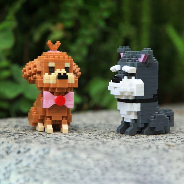 Balody 18248 Shiba Bull Terrier Bulldog Husky Wolfhound Teddy Schnauzer Dog Pet Mini Diamond Blocks Bricks 2 - LOZ™ MINI BLOCKS