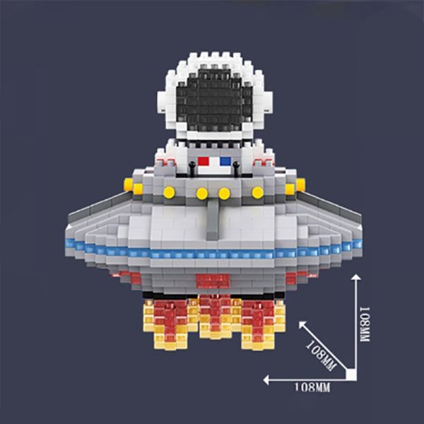 Balody 18359 Space Journey Exploration Astronaut Spaceman Flying UFO Mini Diamond Blocks Bricks Building Toy for 2 - LOZ™ MINI BLOCKS