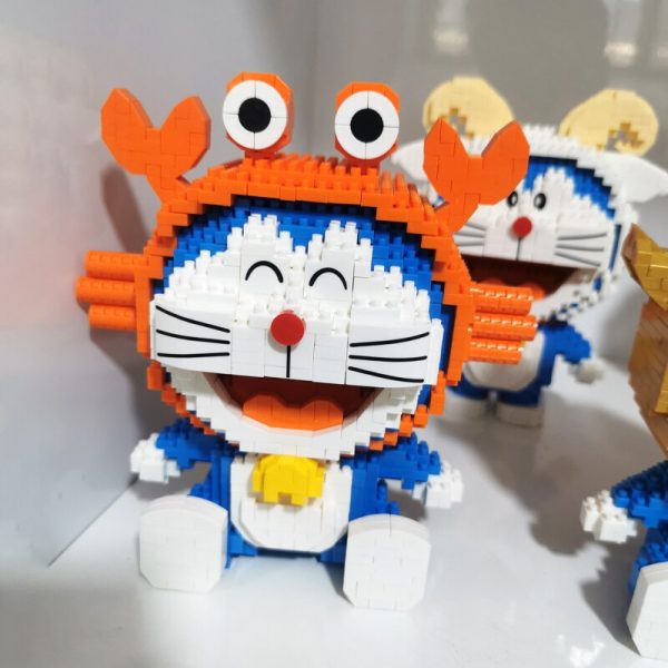 Balody Doraemon Constellations Cat Aries Taurus Gemini Leo Virgo Cancer Animal 3D Mini Diamond Blocks Bricks 3 - LOZ™ MINI BLOCKS